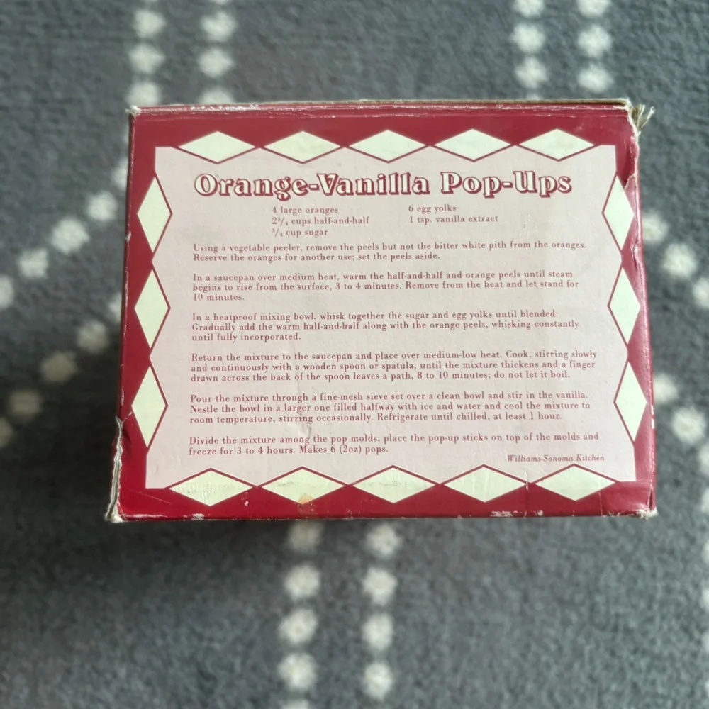 Williams Sonoma - Pop-up Molds for frozen pops
